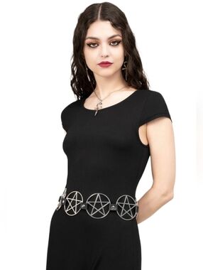Killstar Pentagram Belt [Silver]